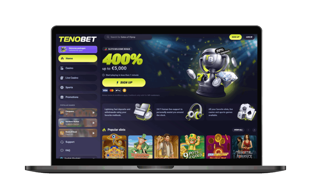 Tenobet Non-GamStop casino